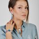 Bransoletka w perłowych kolorach zimy e32/m31