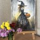 Magia jesiennej nocy Original Akwarela A4