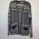 WEŁNA szetlandzka, Kardigan sweter, oversize