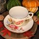 Angielska porcelana duża filiżanka i spodek Duchess wzór róże