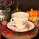 Angielska porcelana duża filiżanka i spodek Duchess wzór róże