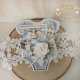 Kartka body na chrzest, roczek, narodziny "CuteBabyGirl" GOTOWA