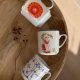 Kubek porcelanowy wzór słomkowy