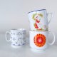 Kubek porcelanowy PRL Chodzież