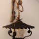 Lampa wisząca vintage "Nowe Życie" – renowacja z duszą, stal + drewno, handmade