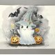 Duch Halloween Original Akwarela A4