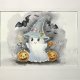 Duch Halloween Original Akwarela A4
