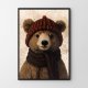 Plakat Miś vintage - format 50x70 cm