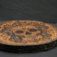 Podkładka - Czaszka meksykańska - Dia de los Muertos - pirografia, drewno gruszy, halloween, prezent, oryginalny upominek