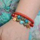 ZESTAW BRANSOLETEK ORIENT CORAL
