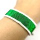Bransoletka handmade białozielona