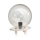 Lampa Space Age z kulistym kloszem bubble glass, Niemcy lata 70.