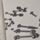 Piercing komplet kolczyków labrety, sztangi, małe i duże