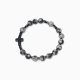 Unikatowa Bransoletka (Różaniec) Obsydian Śnieżny i Hematyt