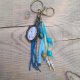 Brelok do kluczy w stylu boho z kaboszonem - Meadow Breeze