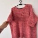 Różowy ażurowy sweter handmade vintage – romantyczny, lekki i kobiecy styl boho