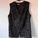 Wełniana kamizelka vintage w stylu blackpatternvest