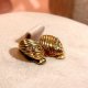 ❦❀❦ Pozłacane klipsy vintage ❦❀❦