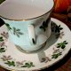 Angielska porcelana filiżanka i spodek wzór bluszcz