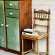 Ręcznie malowana, zielona komoda, szafka na buty, bieliźniarka