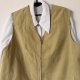 Oliwkowa kamizelka vintage – klasyczna, z zamkiem i kieszeniami