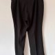 Czarne eleganckie spodnie w delikatne prążki – klasyka w stylu vintage  5XL / 50 / 22