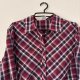 Czerwona koszula w kratę vintage z bawełny – klasyczny fason i miękki materiał 5XL / 50 / 22