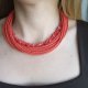 Naszyjnik czerwony