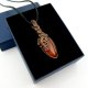 Wisiorek z karneolem wire wrapping