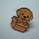 PIN PRZYPINKA BROSZKA PIES PIESEK SZCZENIAK LABRADOR RETRIEVER W KARTONIE