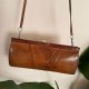 vintage lata 80-te clutch skóra