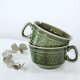 Filiżanka Werina zielona Porcelit Pruszków, II połowa XX w. PRL