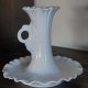 Royal Tettau biały porcelanowy świecznik kaganek vintage