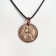 Wisiorek z monety one penny 1938