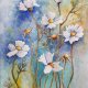 Kwiatki- obraz  akwarela