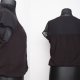 BERSHKA BLUZKA czarna szyfonowa wstawka S Hp_86