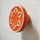 Ceramiczna gałka do mebli pomarańczowa, wz.2