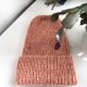 Ręcznie robiona czapka damska MORGANA Alpaka z Jedwabiem 9026/37 Blush - od ręki