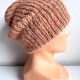 Ręcznie robiona czapka damska MORGANA Alpaka z Jedwabiem 9026/37 Blush - od ręki