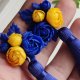 Kolczyki z polimerowej gliny – Kwiaty handmade