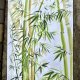 Bambus 60x24cm japońskie malarstwo sumi-e. Original Akwarela