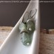 OLIVE GREEN kolczyki z apatytu i srebra