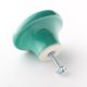 Ceramiczna gałka do mebli miętowo-turkusowa, wz.2