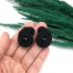 Kolczyki sutasz czarne sztyfty "Largo" z onyksem małe lekkie