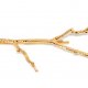 Duża wsuwka metalowa gałęzie fairycore kolor złota