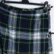 Glengary scotland skirt kopertowa spódnica w kratkę pure wool / L