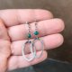 Kolczyki z chryzokolą na sztyfcie 2