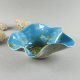 Talerzyk na biżuterię, niebieski kwiat ceramika