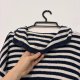 Sweter marynistyczny w paski z kapturem bawełna JP Collection Rozmiar 6XL / 52 / 24