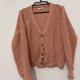 Różowy krótki kardigan Lole Espeleta na guziki, miękki sweter M